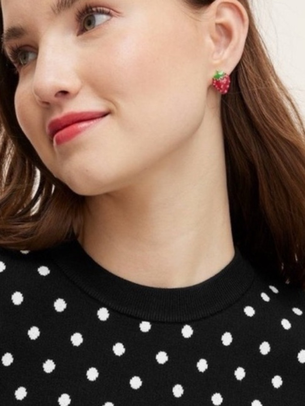 NWT Kate Spade 3 Piece Earring Set - Champagne, French Fries & Strawberry - Picture 9 of 9